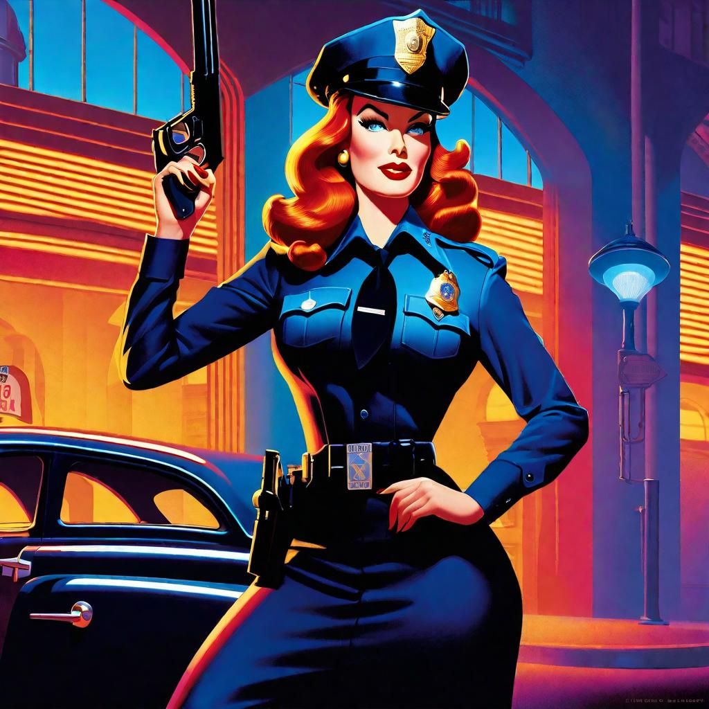 Jessica Rabbit as Police Officer: Pixar Concept Art