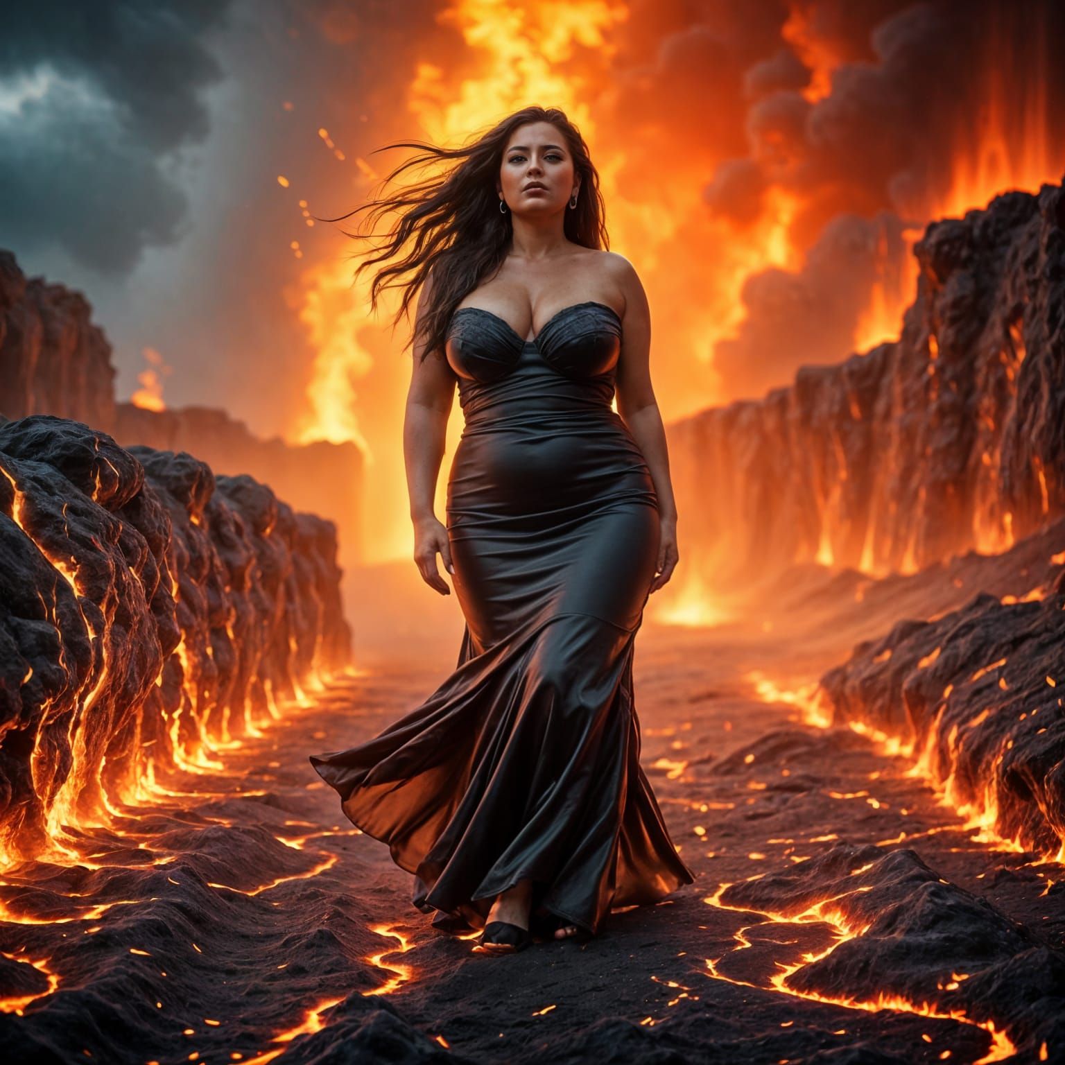 Surreal Ice Crystal Landscape in Hyper Photorealism