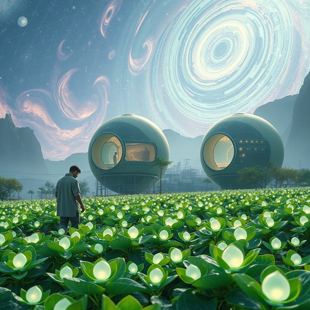 Harmonious Blend of Nature and Technology in 8k