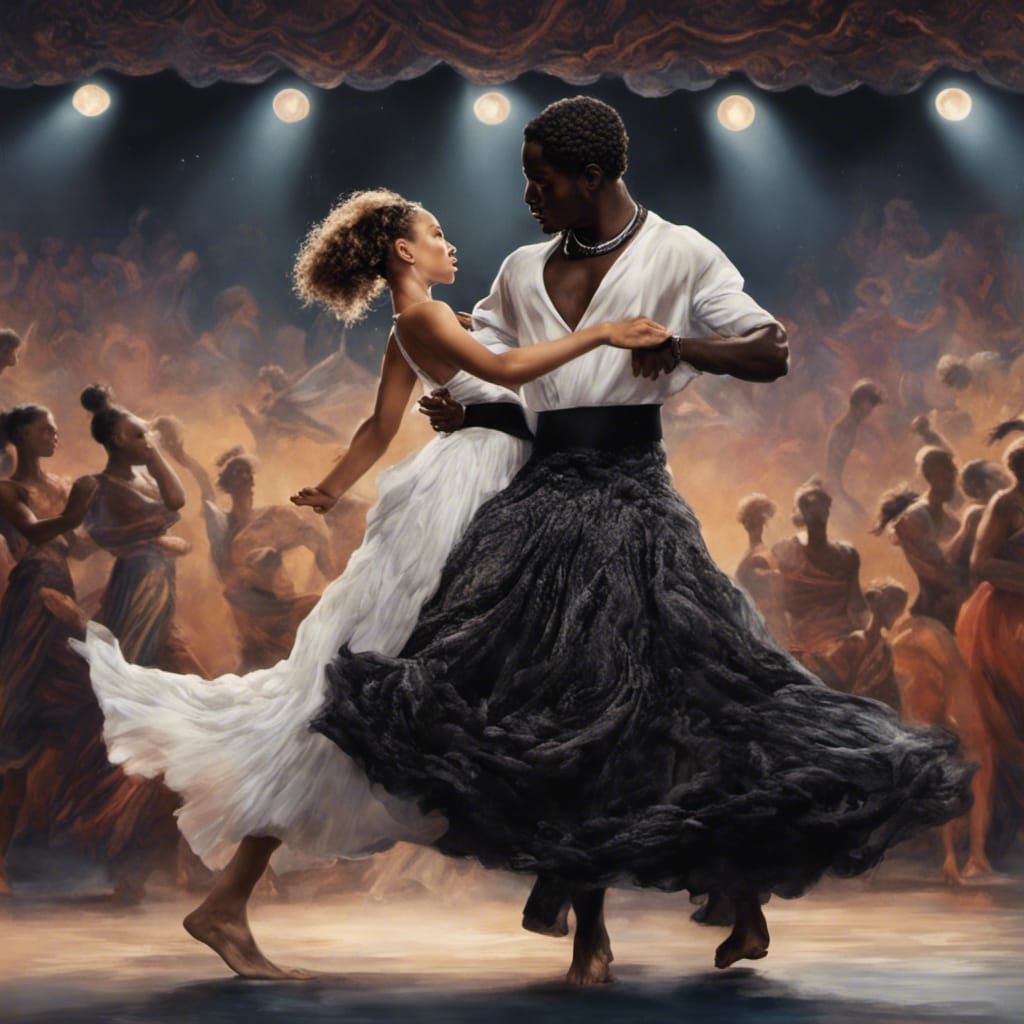 Bohemian Dancer in African Gown: Matte Painting