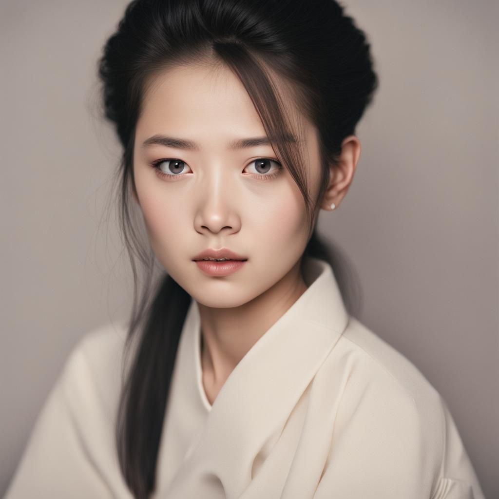 Energetic Taiwanese Girl in Graffiti Street Art Style