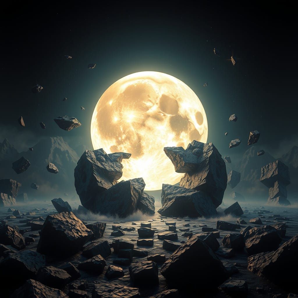 Fantastical Moon Fragmentation in Deep Color