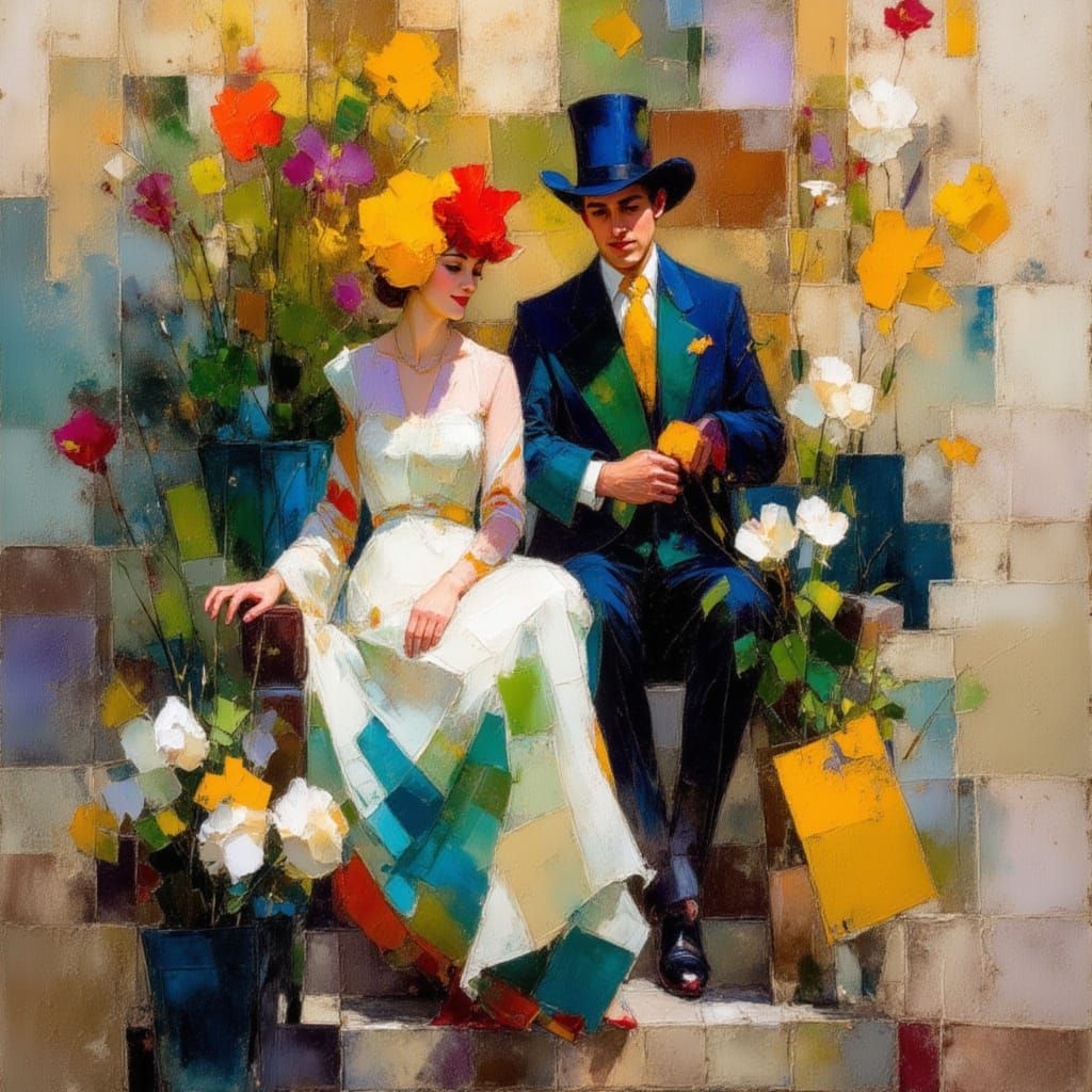 Folk Art Meets Abstract Geometric Styles