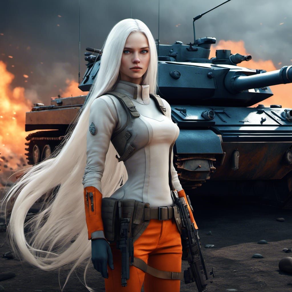 Infantry Woman in Modern Combat: Cinematic Concept Art