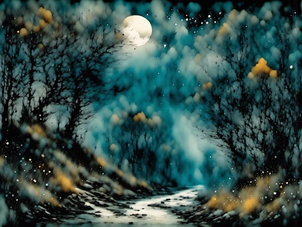 Ornamental Clouds Compose Evening Love Song with Winding Roa...