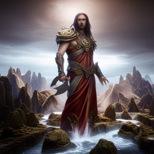 Divine Redeemer Soul Gazing: Fantasy Concept Art