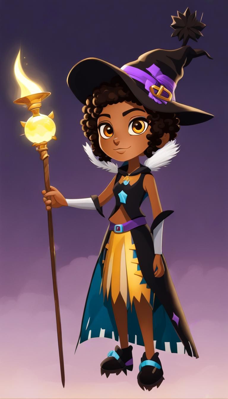 Luz Noceda Titan Hybrid in Anime Style