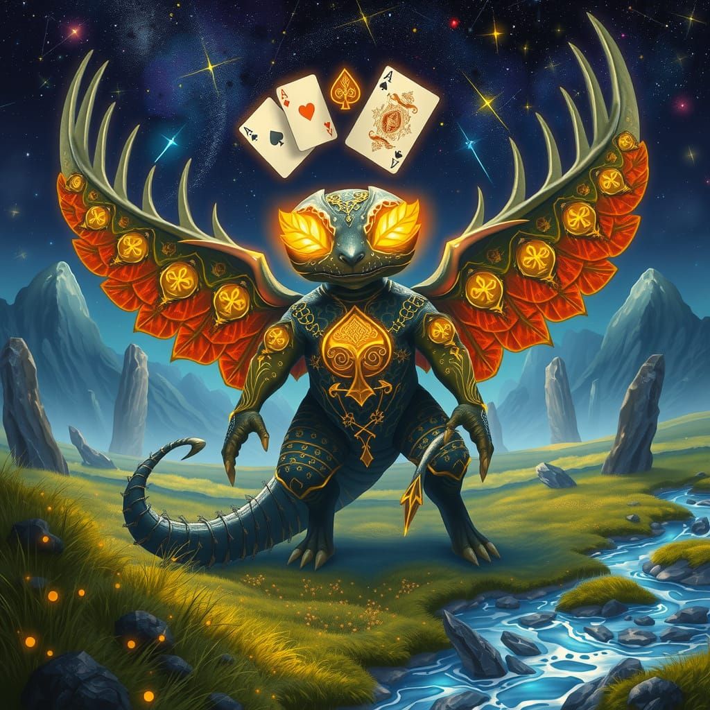 Velvet Creature in Realm of Shining Constellations