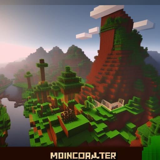 Detailed Minecraft Villager Matte Painting