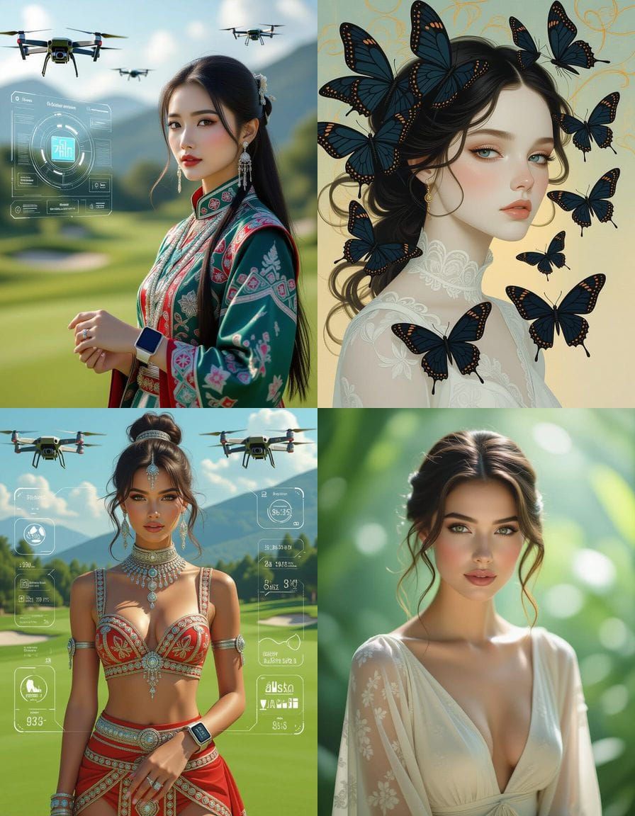 Hmong Woman in Traditional Dress: Ethereal Photography