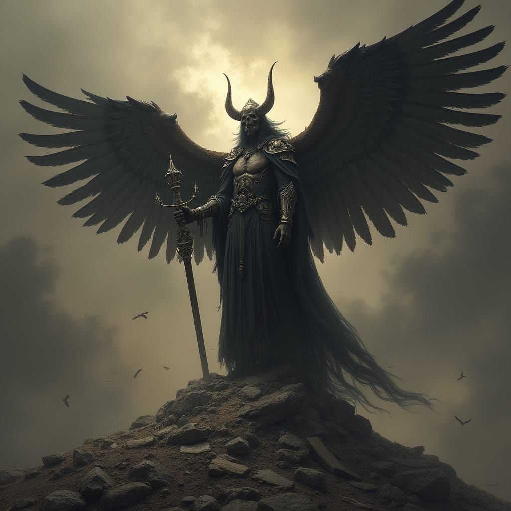 The Grim Reaper Revealed in Cyberpunk Style