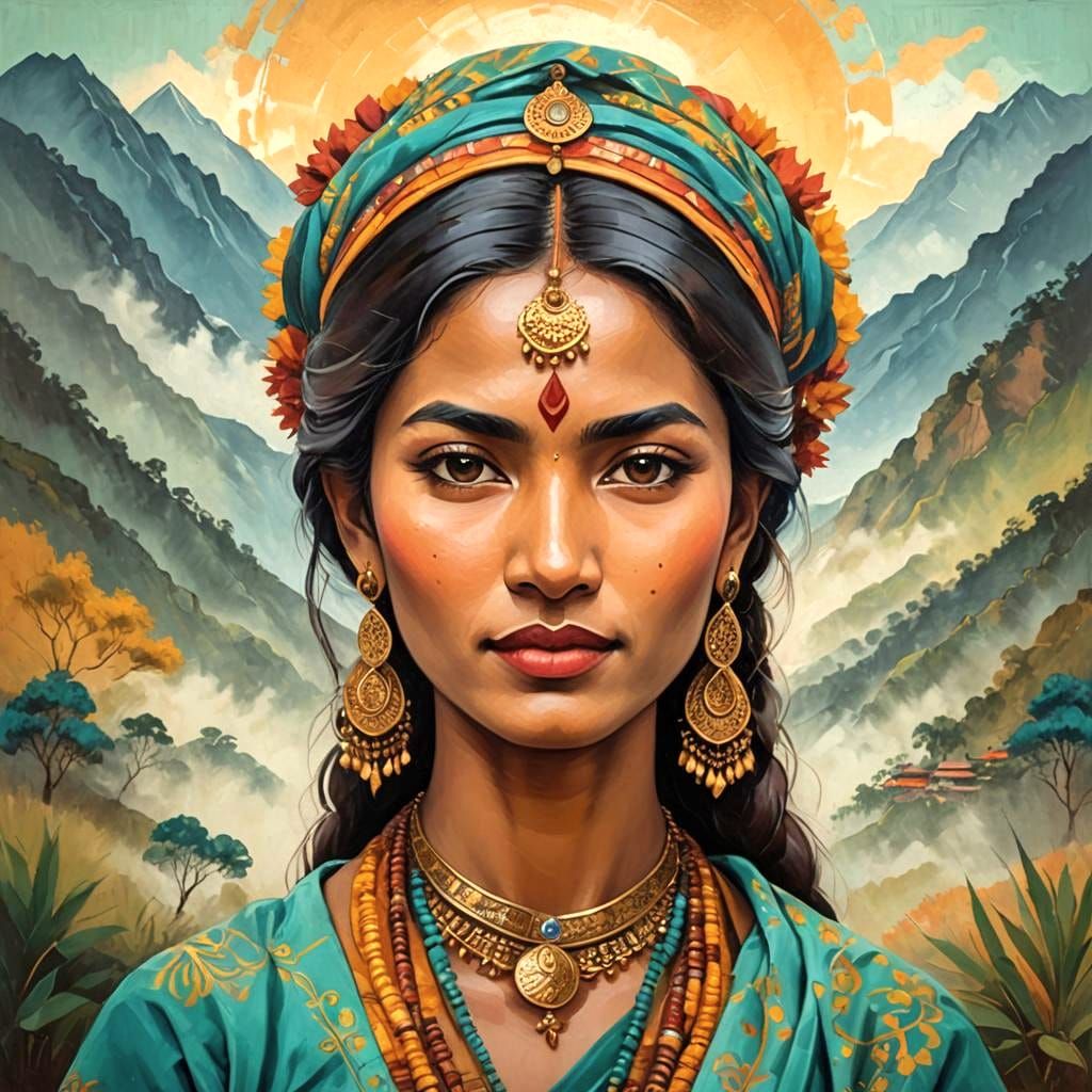 Ancient Goddess of the Assamese Tea Lands