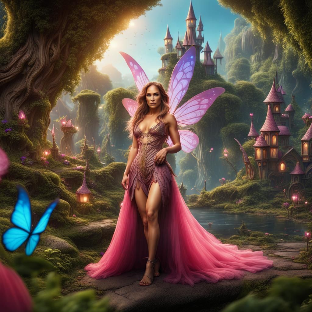 Jennifer Lopez in Fairy Village .