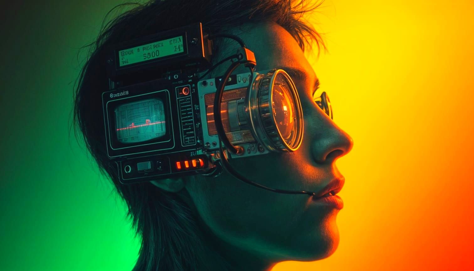 Retro Futurism in Vibrant Greengold