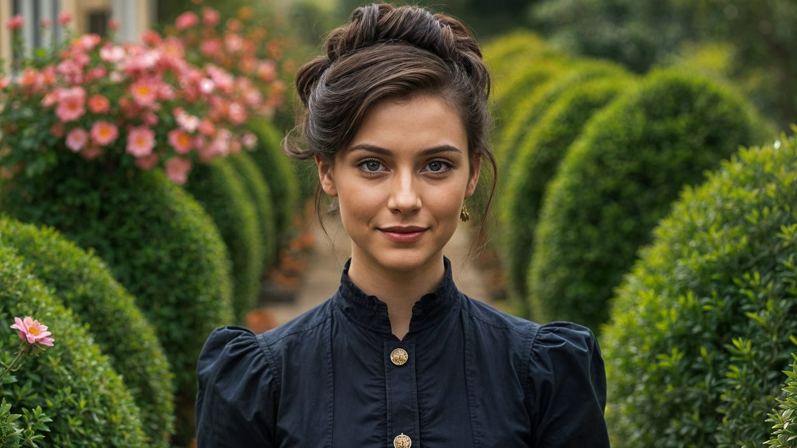 Elegant Victorian Woman in a Formal Portrait