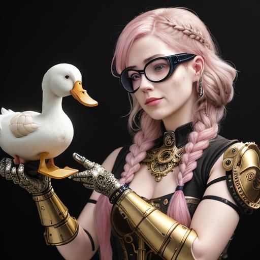 Artificer Creates Mechanical Duck with Prosthetic Arm