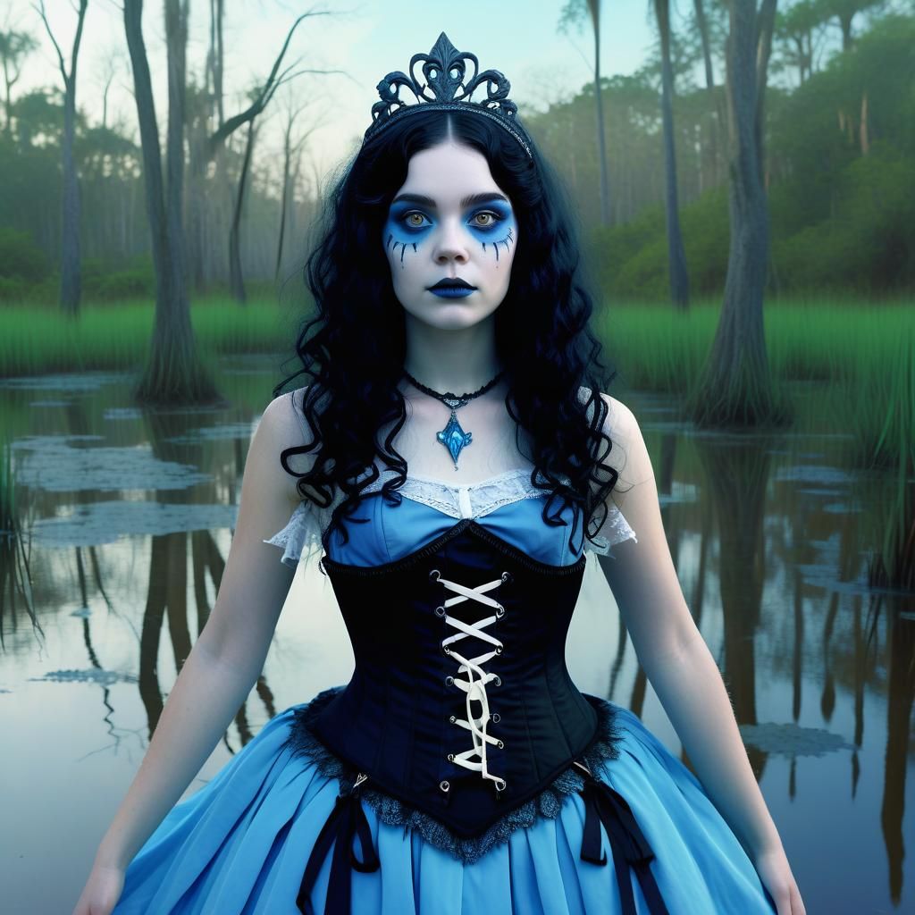 New Orleans Swamp Witch Casting Magic