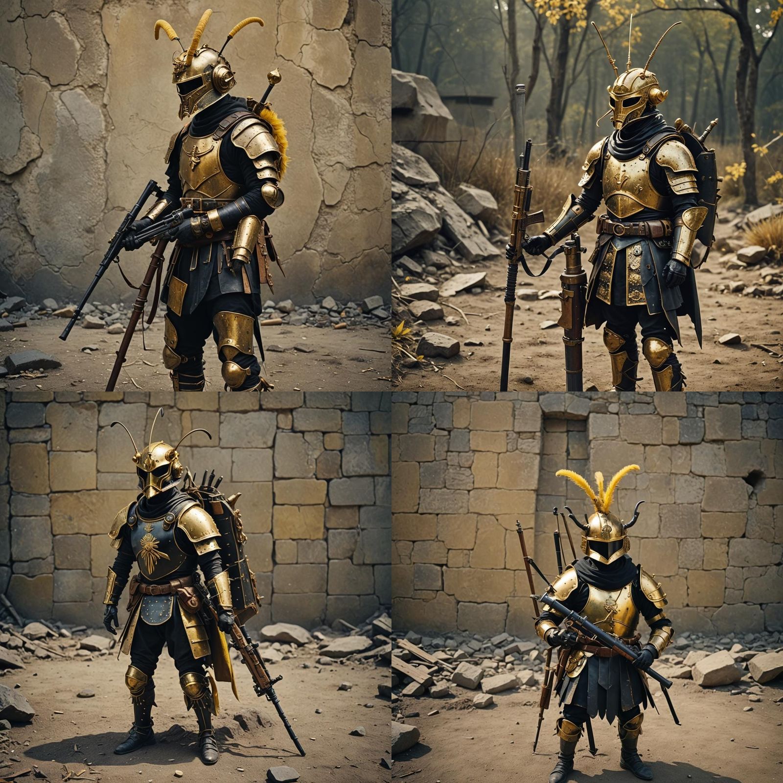 Armored Ant Gladiator with Rifle, Cinematic Still