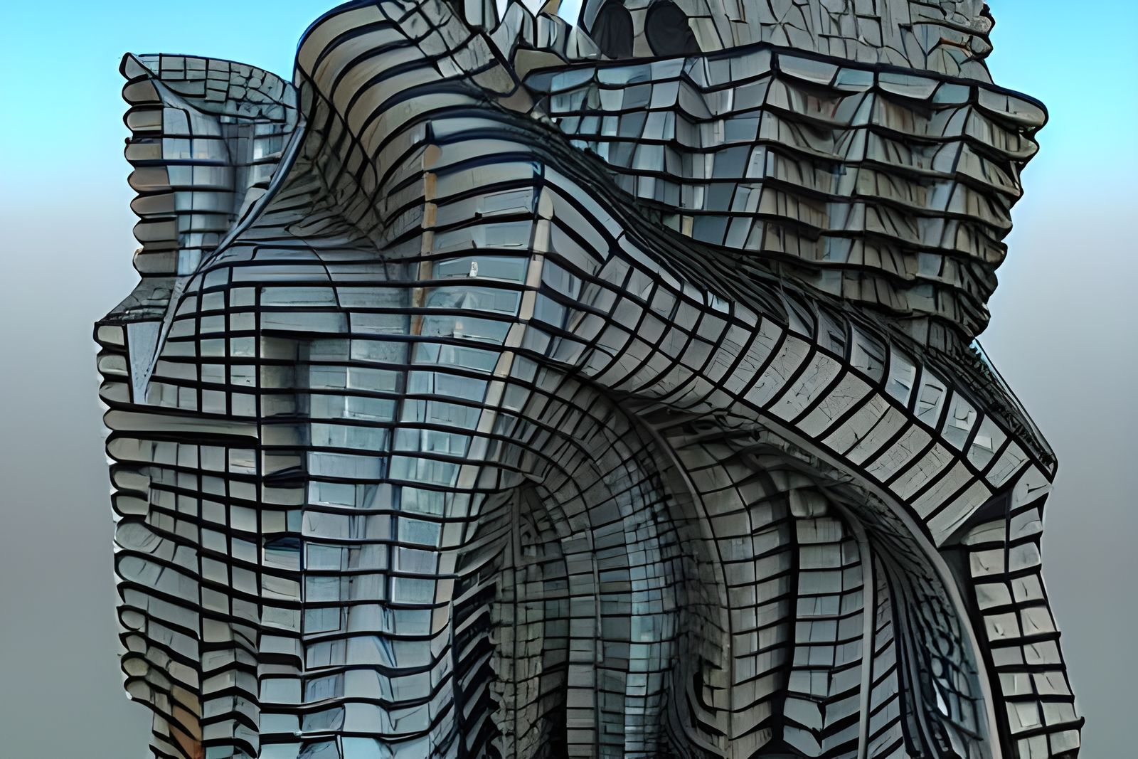 Cubist Fractal Building Design