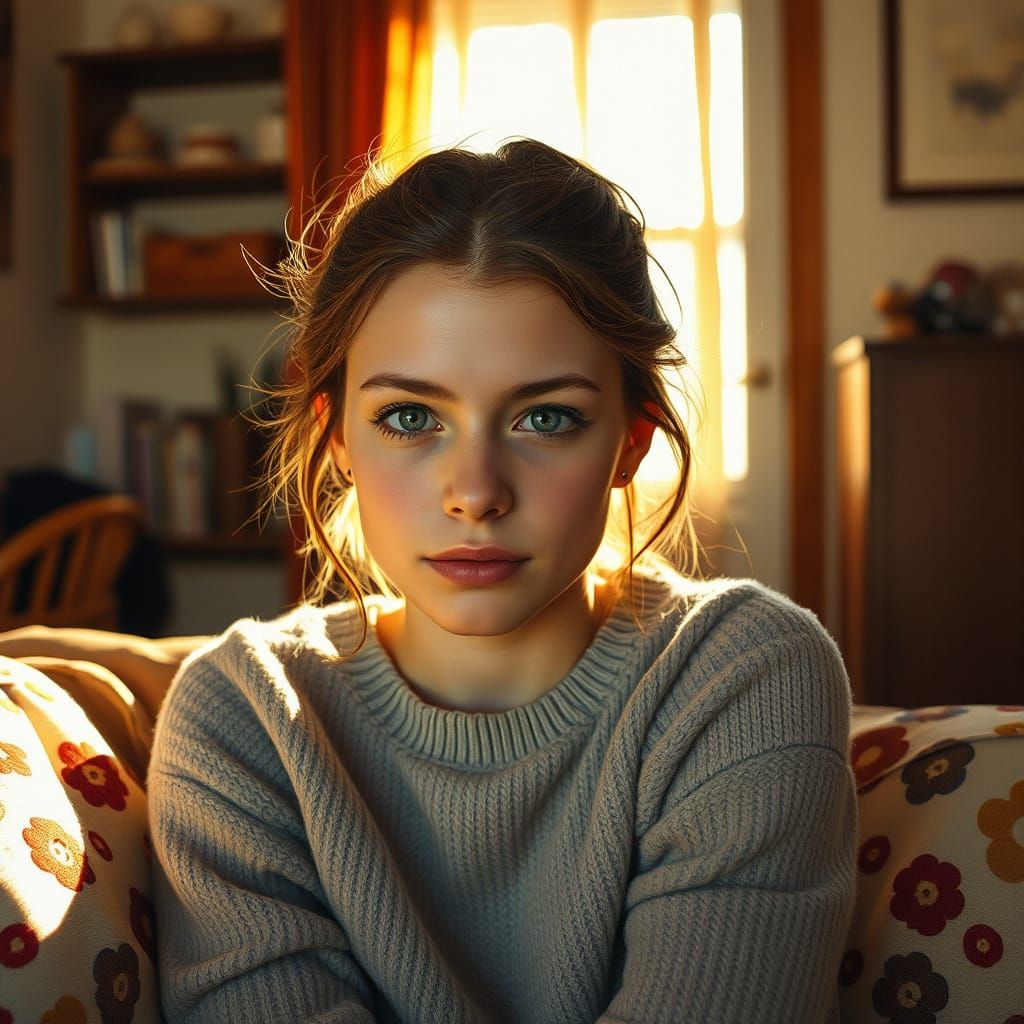 Sitting Pretty in Warm Domesticity