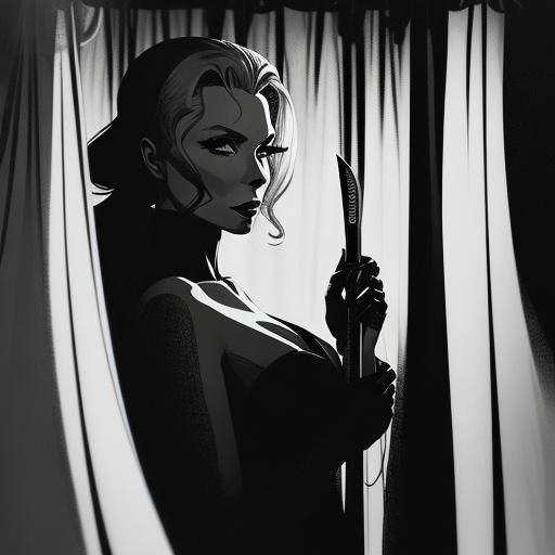 Janet Leigh inspired by Alfred Hitchcock’s Psycho