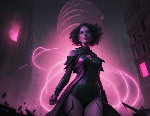 Female Figure Casts Deadly Magic Spell