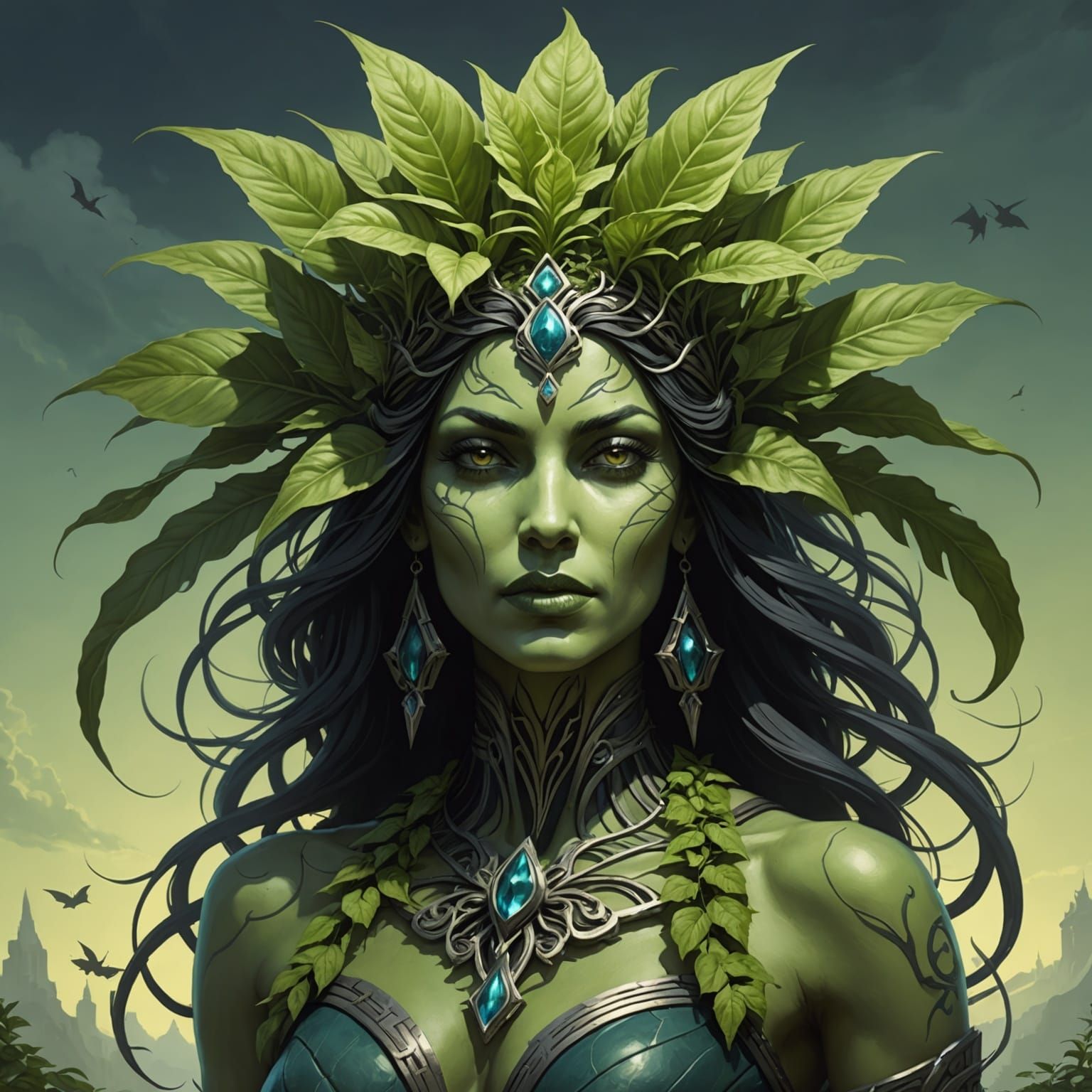 Plant Goddess Hybrid in Sinister Style