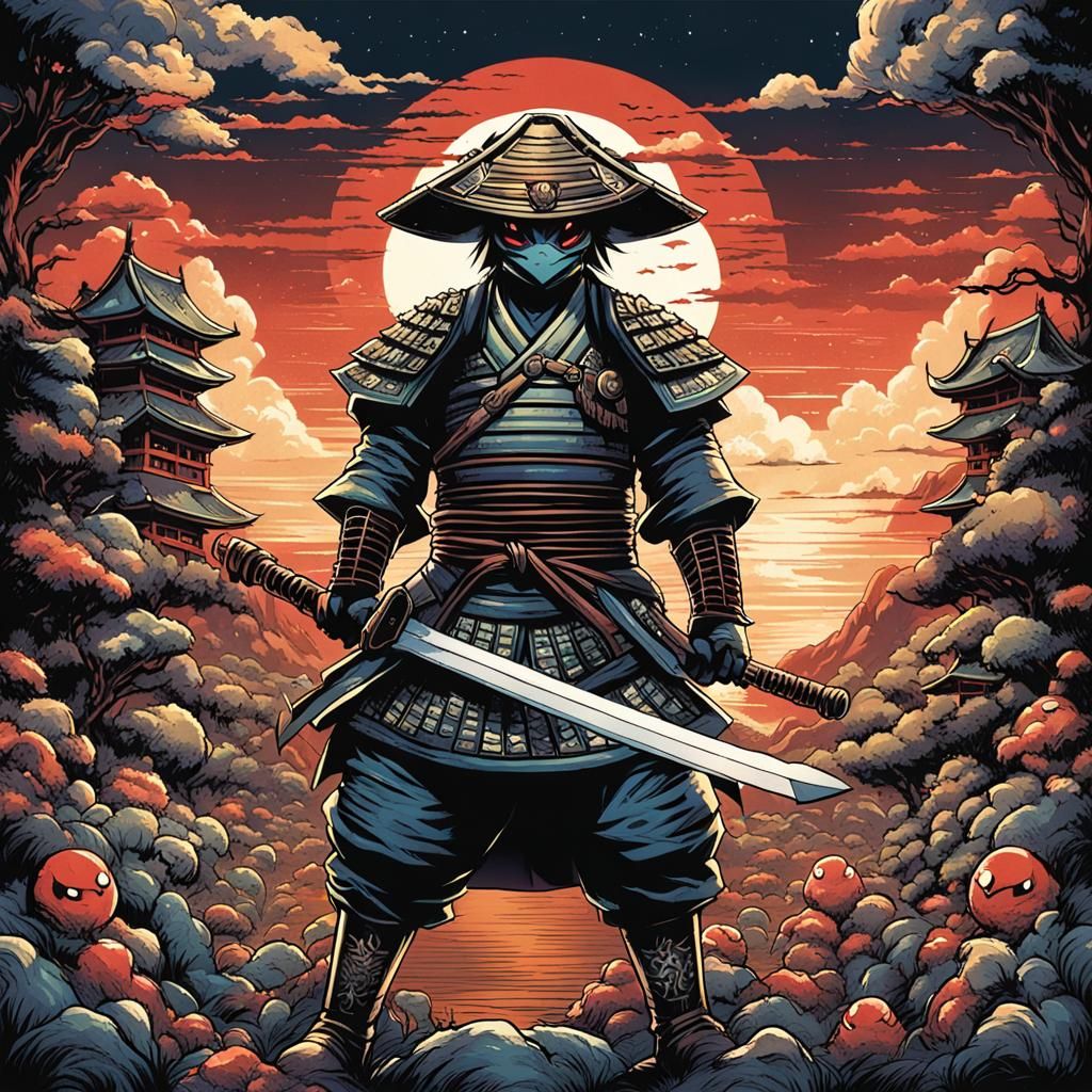 Pokémon Samurai Comic Book Art