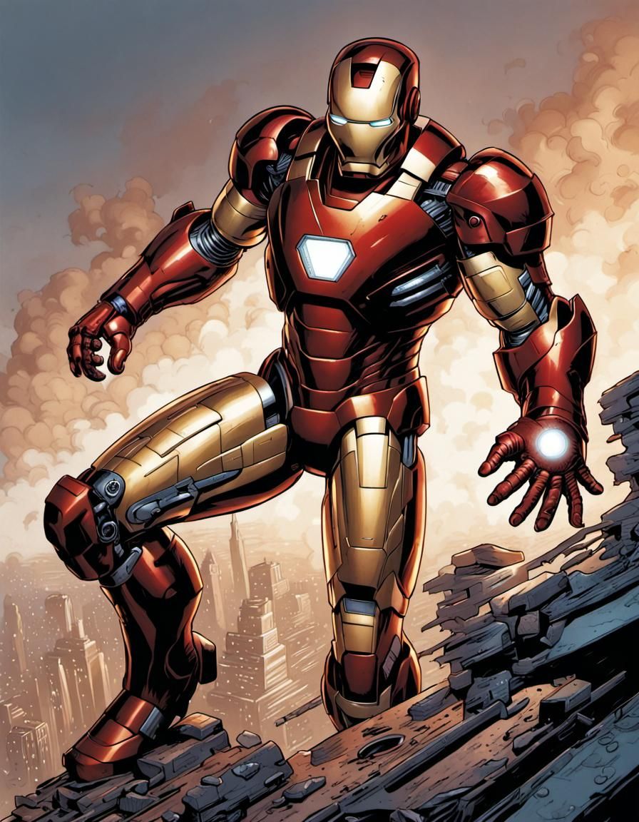 Hungarian Iron Man Comic Book Art