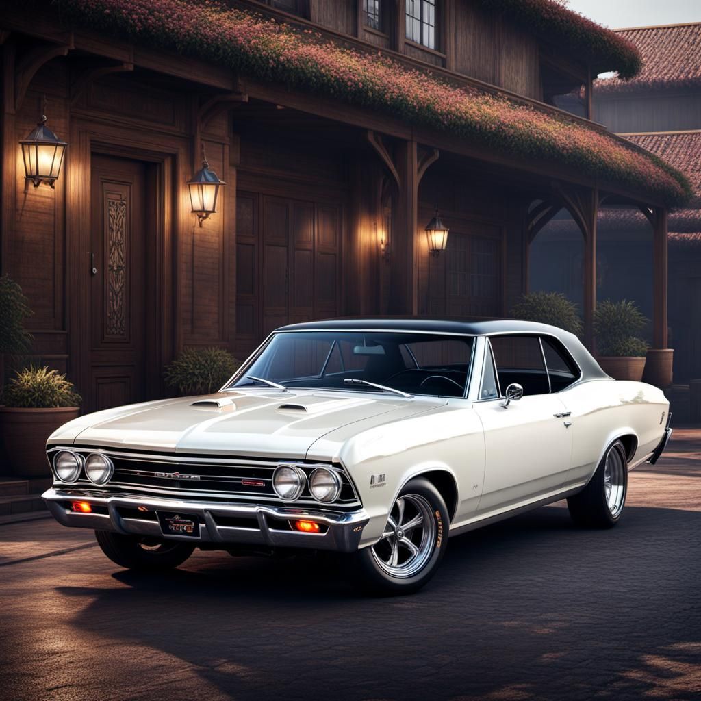1966 Chevelle super sport, pearl white