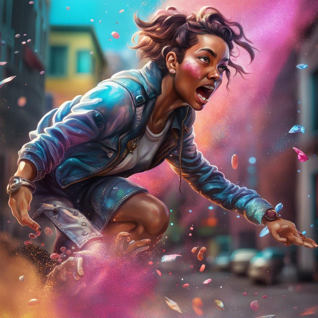 Hyperrealistic Glitter Bomb vs. Porch Pirates