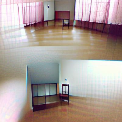Minimalist Empty Room with Sunlight