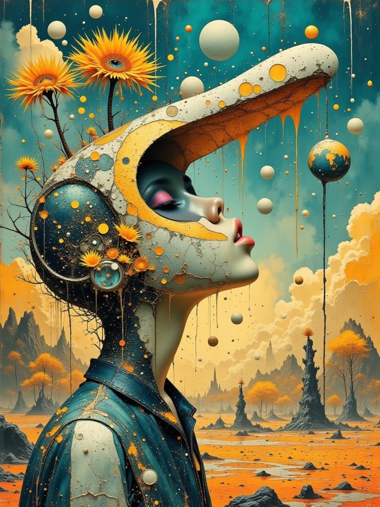 Surreal Biological Fusion of Instruments and Vehicles