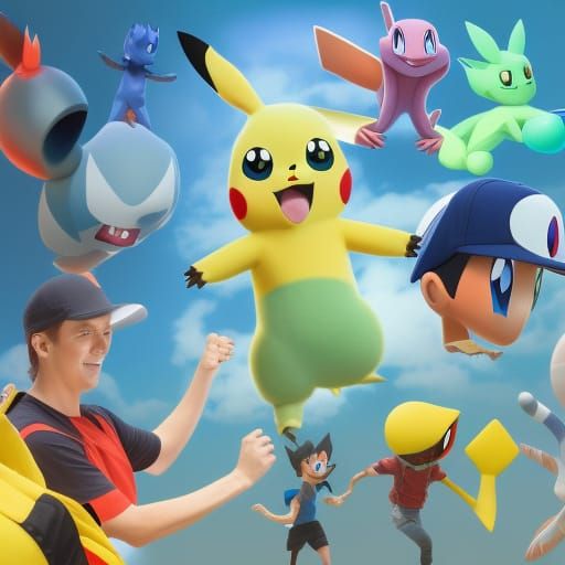 Pokemon in Pixar Style 3D Digital Art