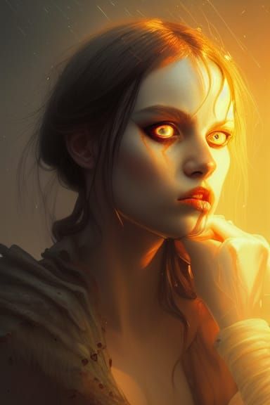Eldritch Demonic Maiden Portrait in Unreal Engine 5