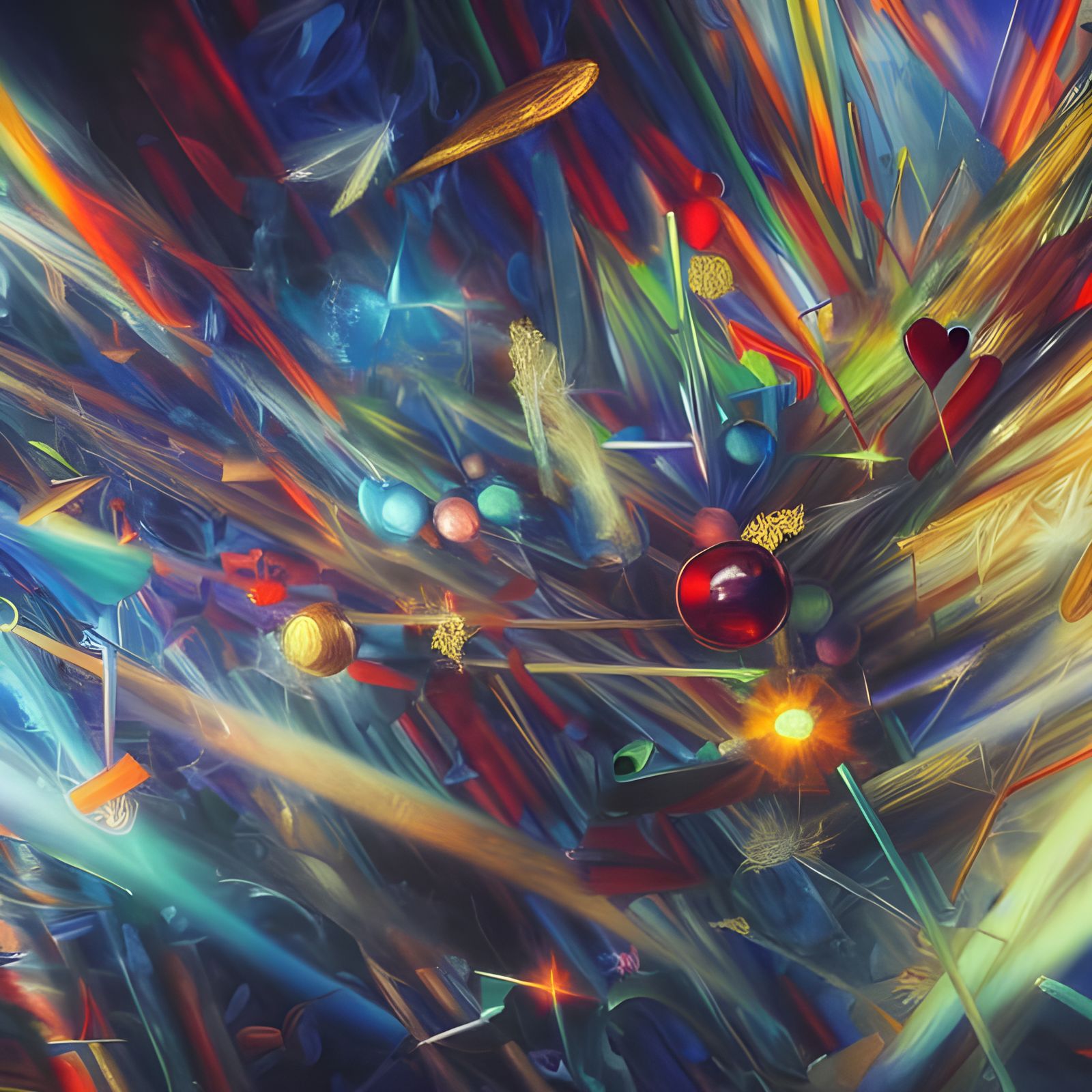 Abstract Illusionism: Dreamlike Art with Luminous Details