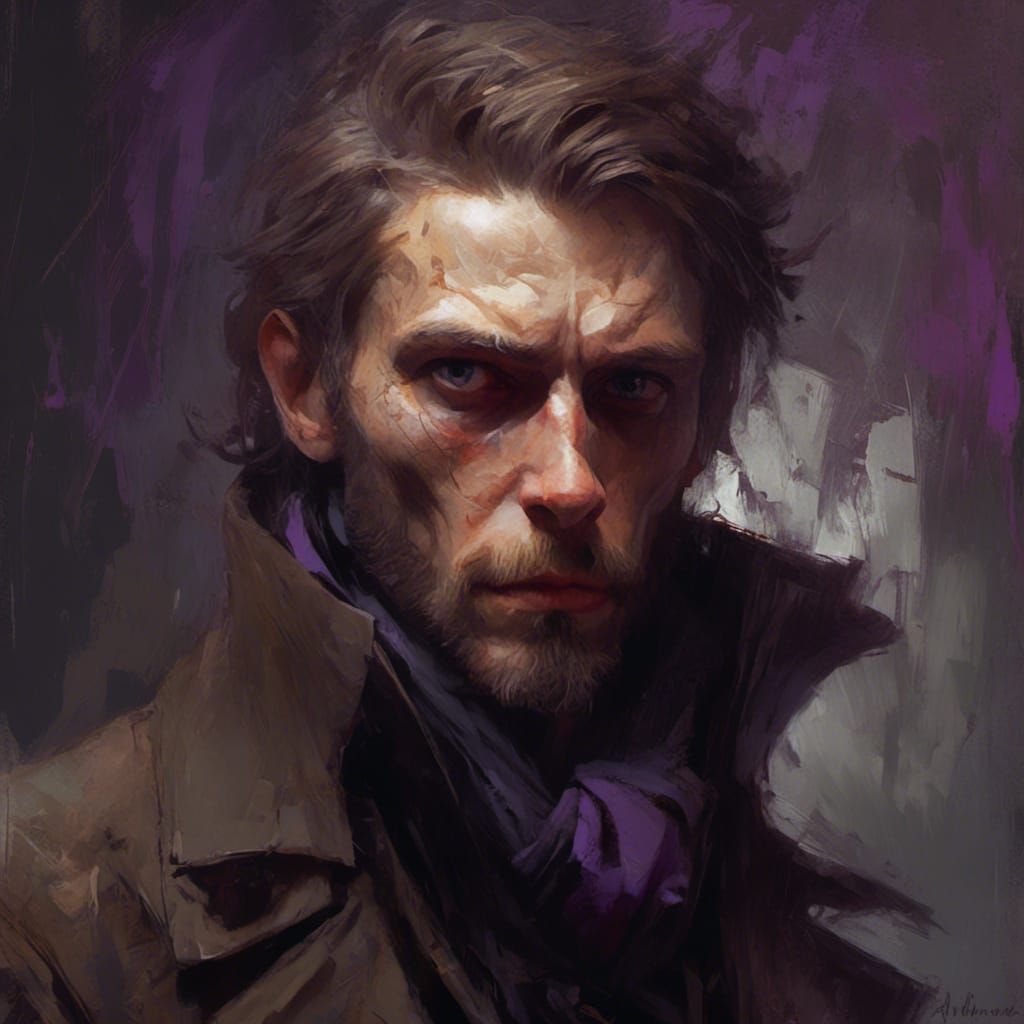 Macabre Portrait of a Sickly Man in Hyperdetail