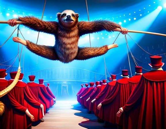 If you think sloths, like me, are boring come and see me perform !