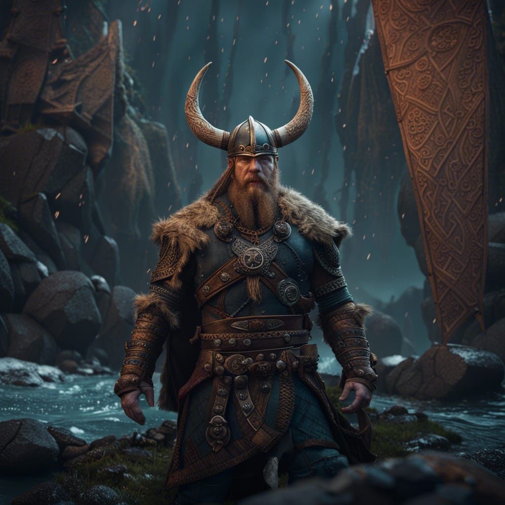 Bjorn from Vikings: Detailed Matte Painting