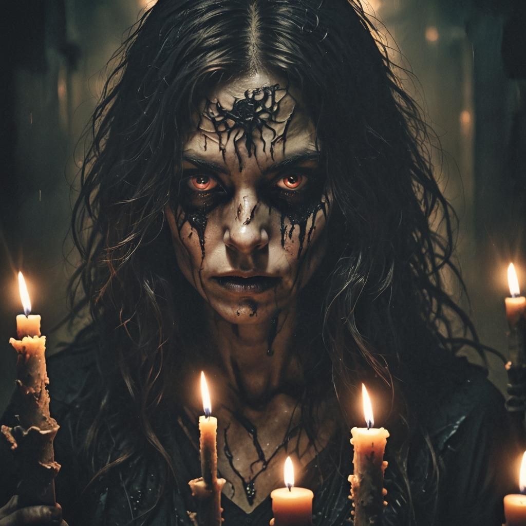 Tortured Soul Portrait in Dark Fantasy Style