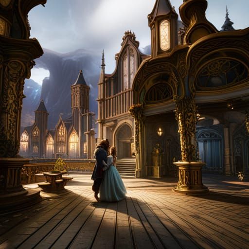 Beauty and the Beast: Detailed Matte Painting