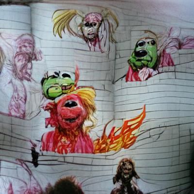 Muppets in Hell: A Child's Drawing