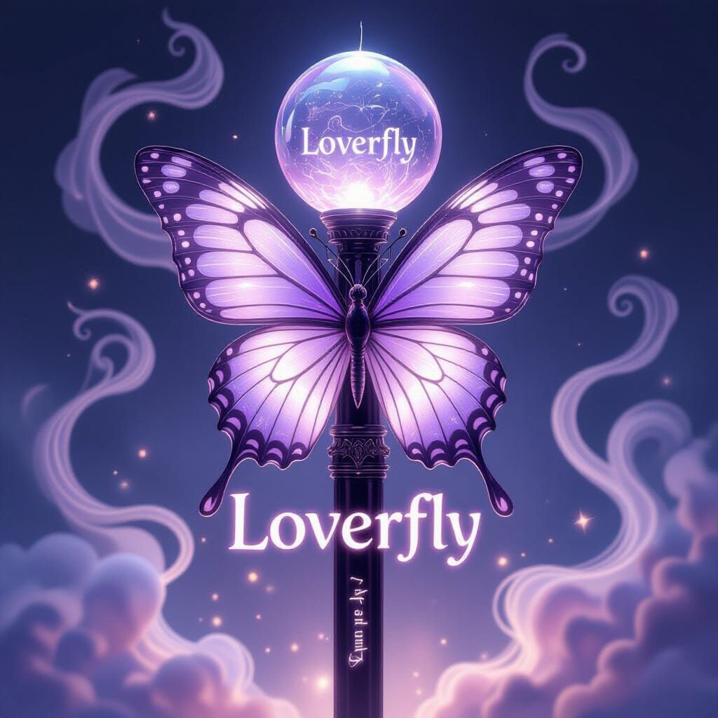 Ethereal Butterfly Lightstick Design for Loverfly