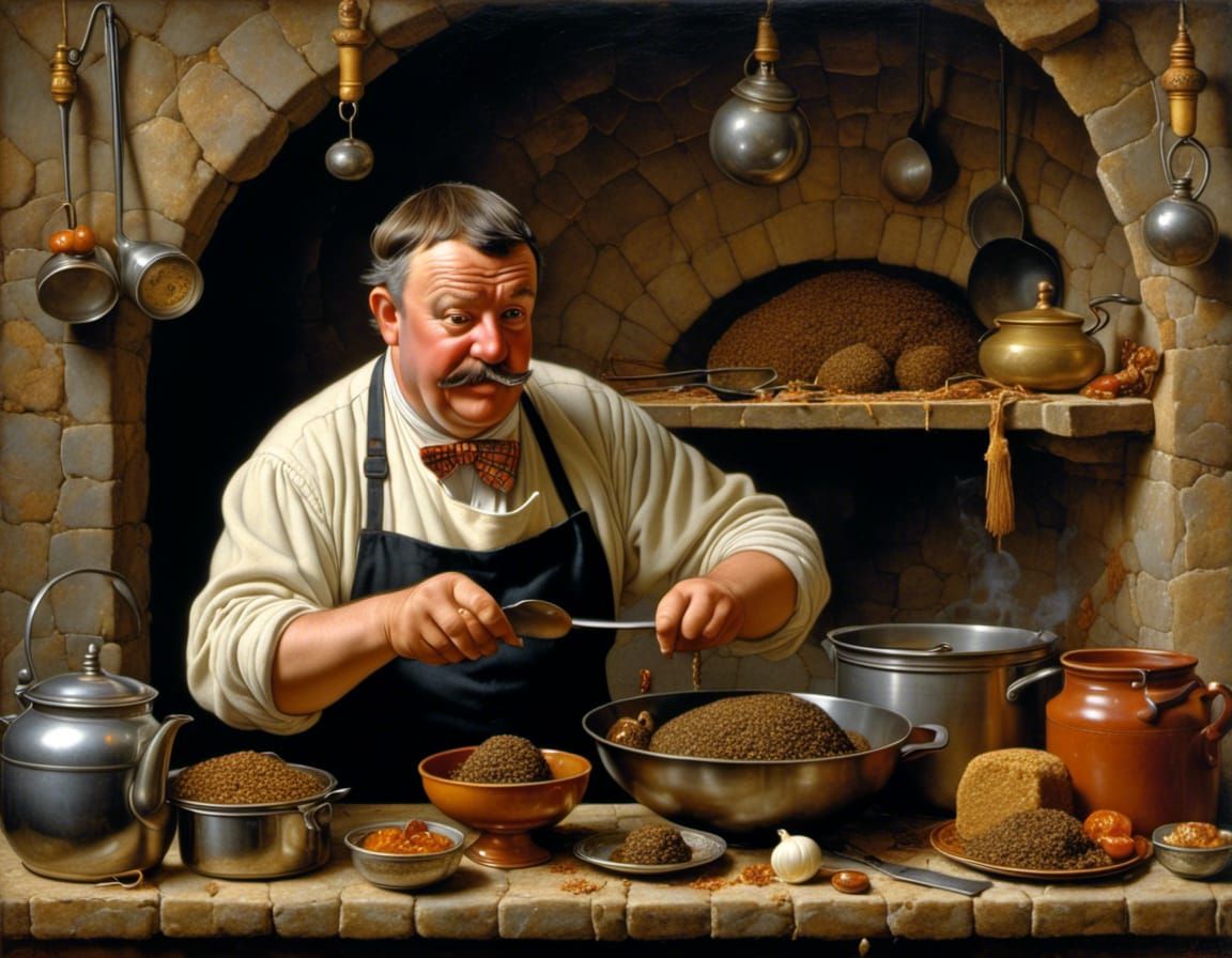 victorian cook, making haggis