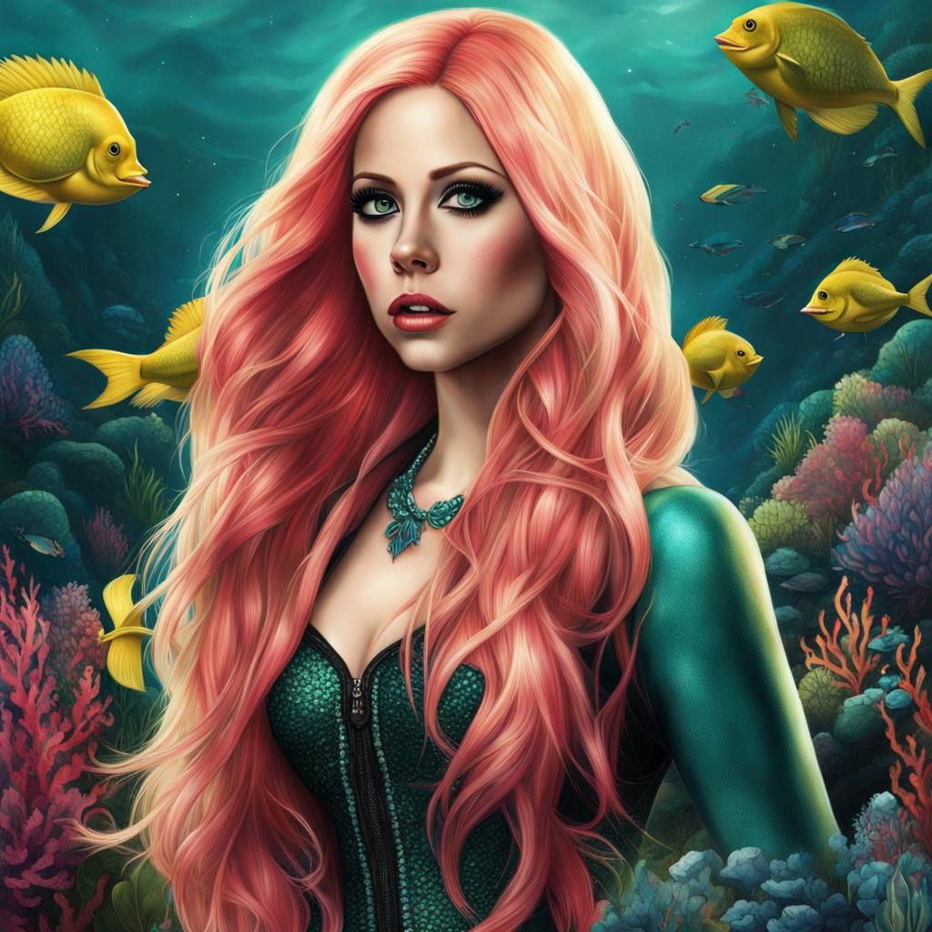 Hyperrealistic Arista as Avril Lavigne