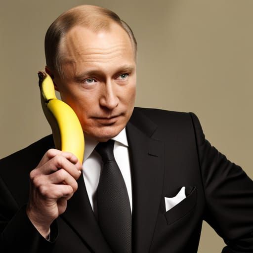 President Putin calls his aides on his banana phone to tell them it's No-Theme Thursday!