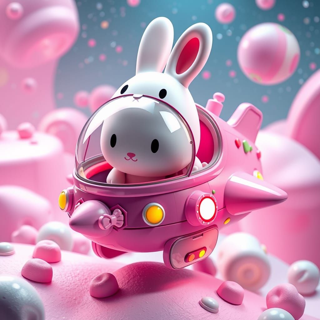 Miffy Bunny Spaceship