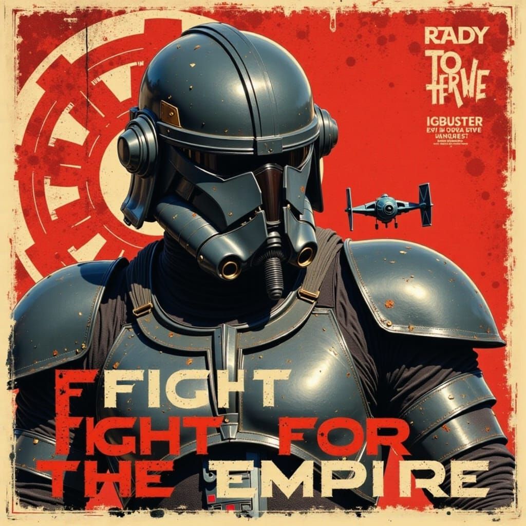 Imperial TIE Fighter Pilot Propaganda Poster