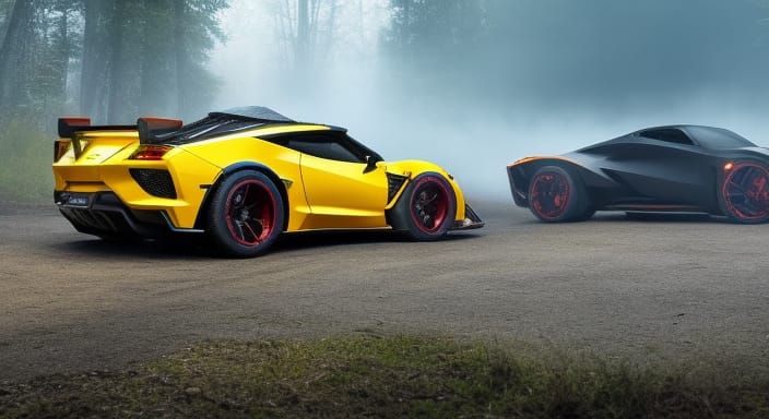 a Corvette-Stingray-monster truck Mudder