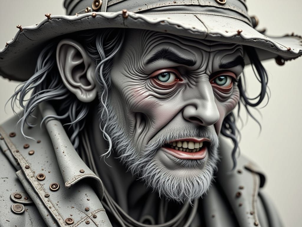 Cyberpunk Oracle in Futuristic Attire